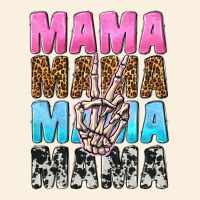 Mama Skeleton Peace Leopard Pattern Vintage Hoodie | Teevron