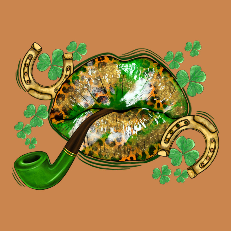 St. Patrick's Day Lips Heavyweight Hoodie by CowGirlArtShop | Teevron
