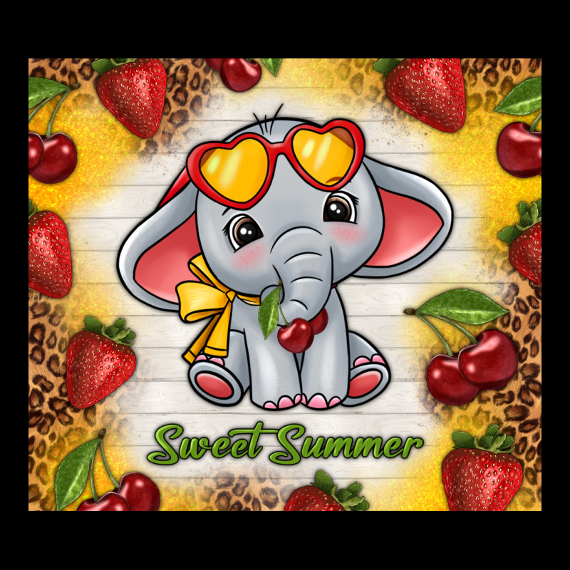 Sweet Summer Cute Elephant Zipper Hoodie by TumblerDesignByShophia | Teevron