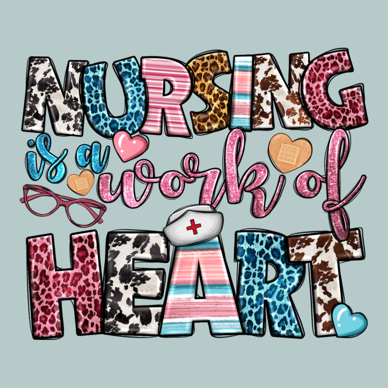Nursing Is A Work Of Heart Heavy Core Tee by BundleAndBundleShop | Teevron