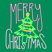 Merry Neon Christmas Urban Hoodie | Teevron