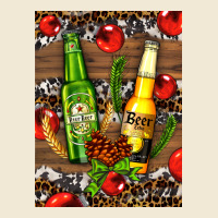 Beer Bottles With Wheat And Barley Ladies Tee | Teevron
