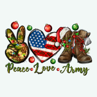 Peace Love Army Christmas 4th Of July Premium Hoodie | Teevron