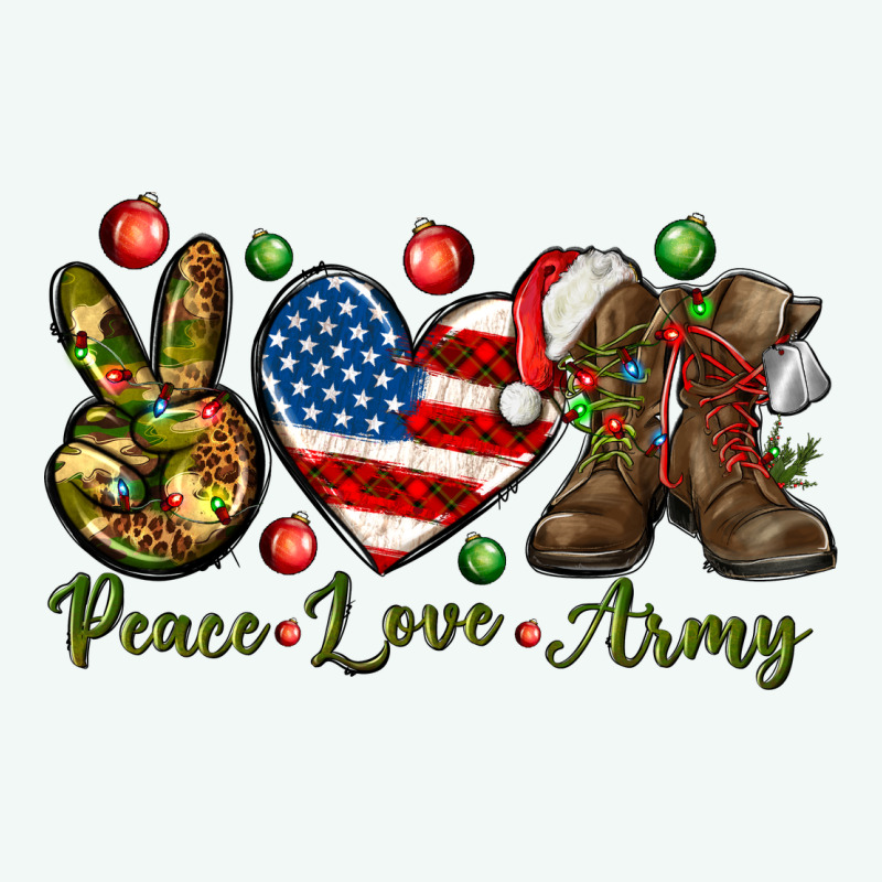 Peace Love Army Christmas 4th Of July Premium Hoodie by HowdyJamesFarm | Teevron