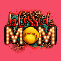 Blessed Softball Mom Lightbulb Letters Premium Sweatshirt | Teevron