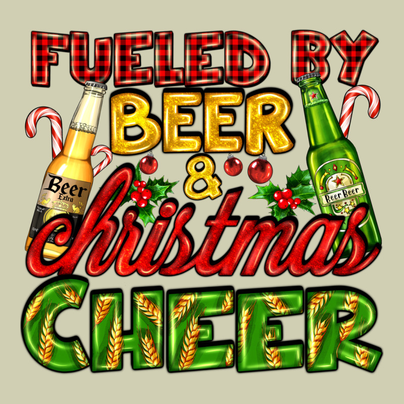 Fueled By Beer And Christmas Cheer With Beer Bottles Heavy Core Tee by AdoDesignShop | Teevron