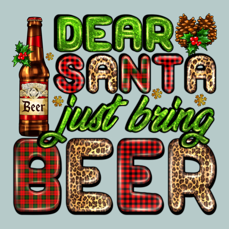 Dear Santa Just Bring A Beer With A Beer Bottle Heavy Core Tee by AdoDesignShop | Teevron
