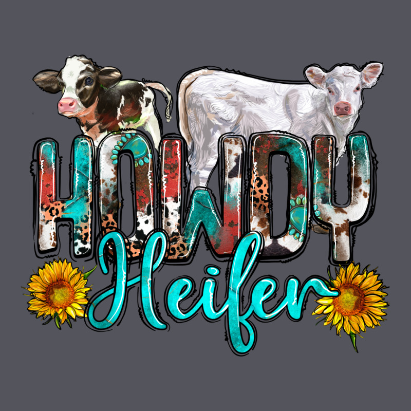 Western Howdy Heifer Vintage Hoodie by NancyCooperArtShop | Teevron