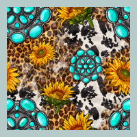 Western Gemstone And Sunflower Seamless Pattern Heavy Core Tee | Teevron