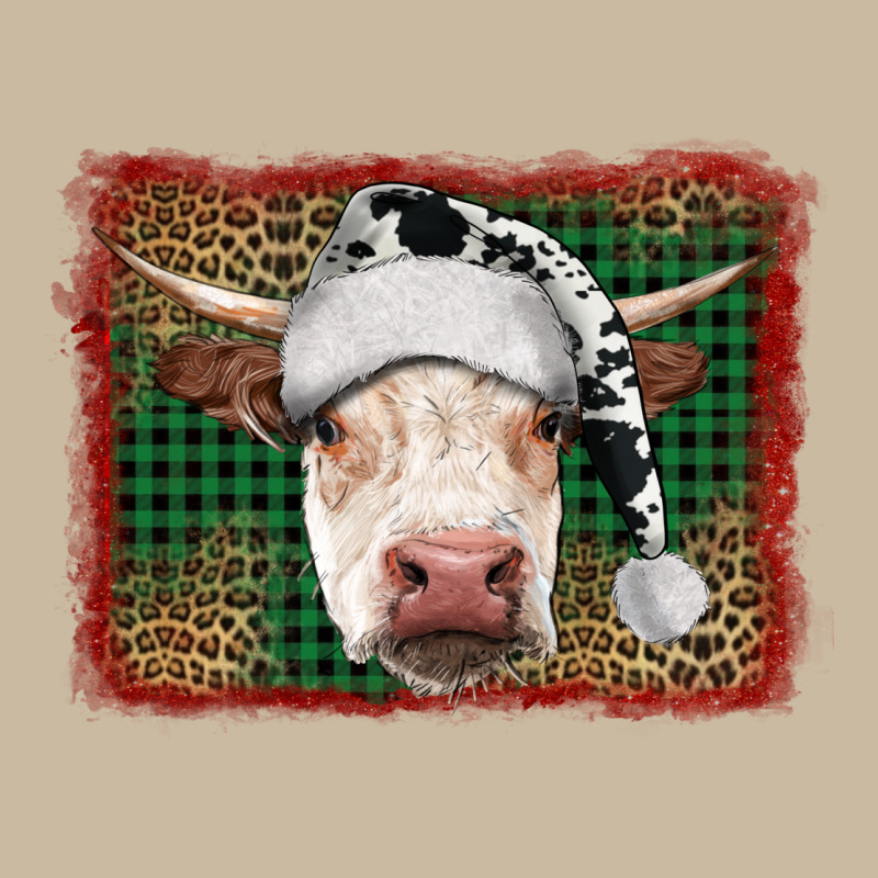 Merry Christmas Hereford Cow With Background Long Sleeve Tee by RanaPortraitStore | Teevron