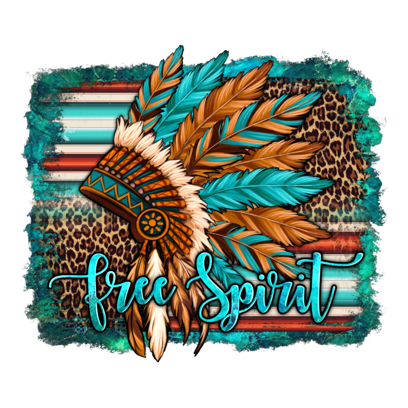 Free Spirit Native American Indian Headdress Premium Tee by Artiststas | Teevron