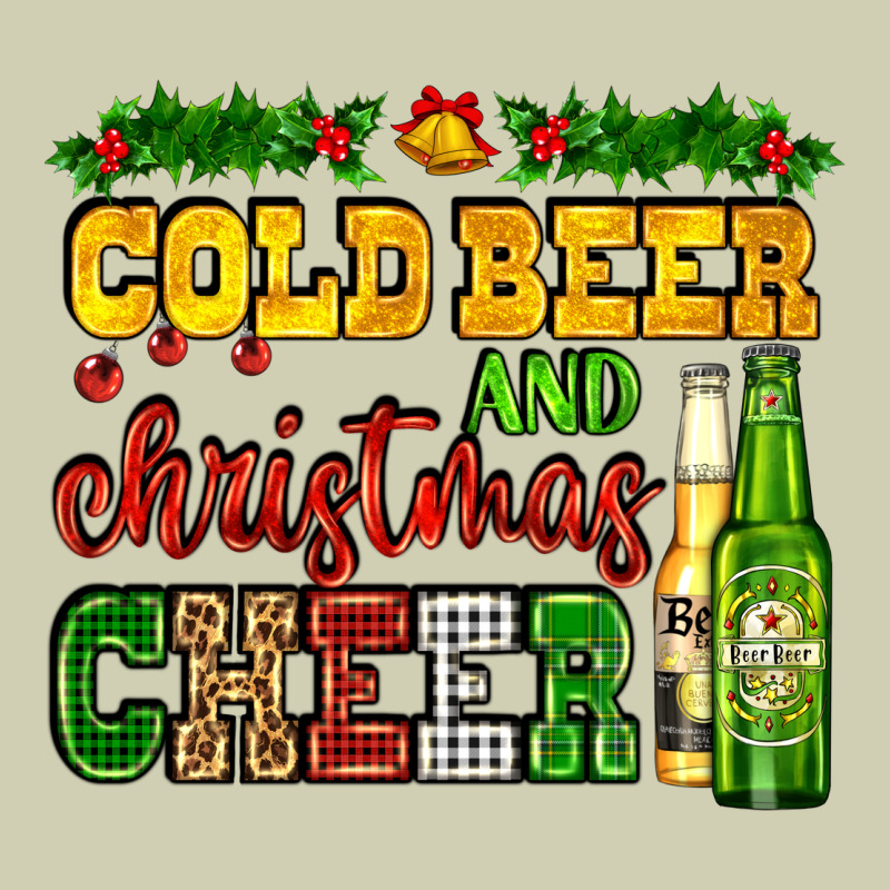 Cold Beer And Christmas Cheer With Beer Bottles Heavy Core Tee by AdoDesignShop | Teevron
