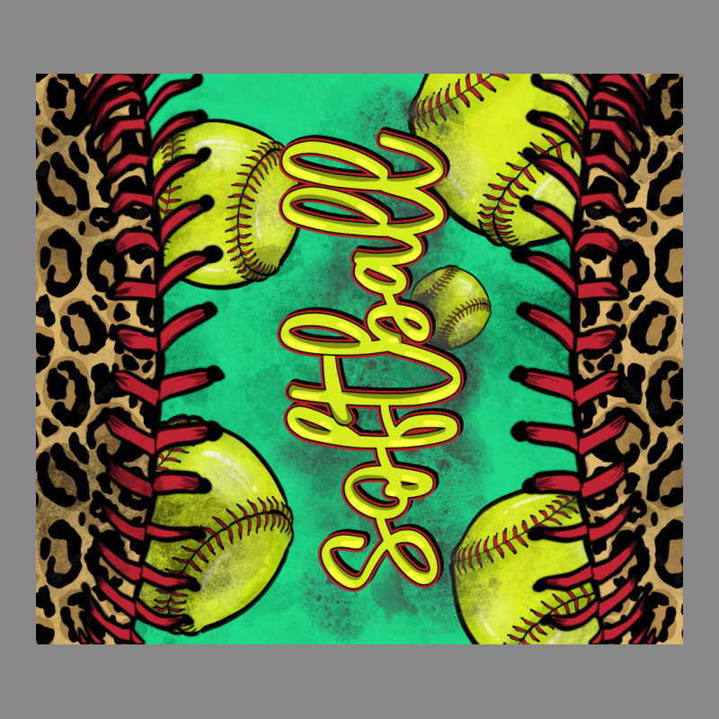 Softball Leopard Vintage Tee by NancyCooperArtShop | Teevron