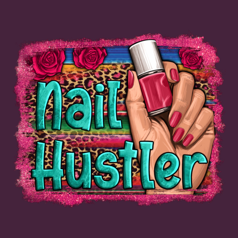 Nail Hustler Serape Leopard Background Premium Tee by Artiststas | Teevron