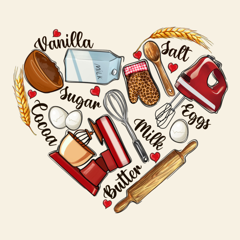 Bake Tools Hearts Vintage Tee by NancyCooperArtShop | Teevron