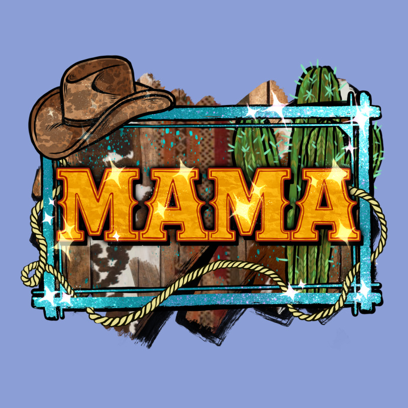 Mama Cowboy Western Font Cactuslove Mom Long Sleeve Tee by LillyAllenDesigns | Teevron