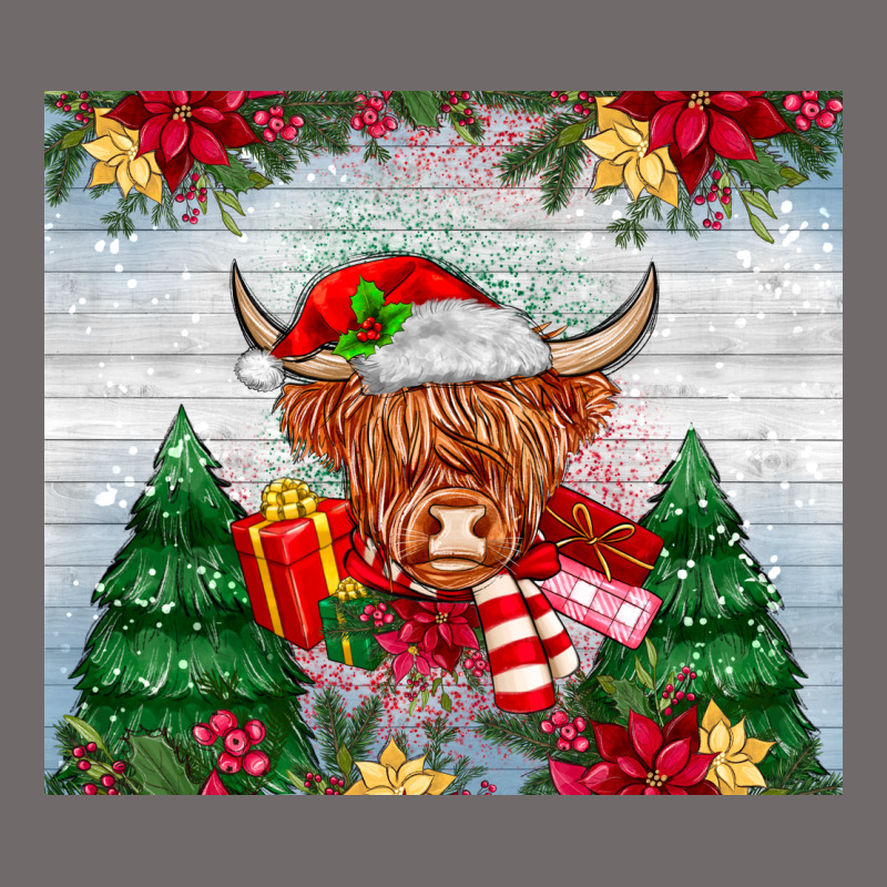 Christmas Cow Urban Heavy Tee by MaliasSmallBusiness | Teevron