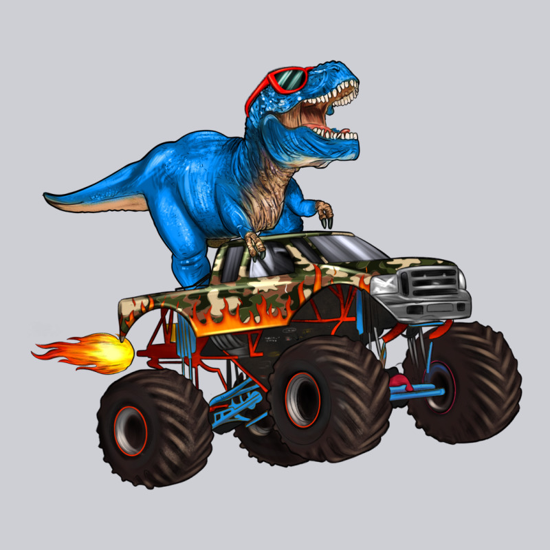 Monster Truck And  T Rex Dinosaur Heavyweight Sweatshirt by Artiststas | Teevron