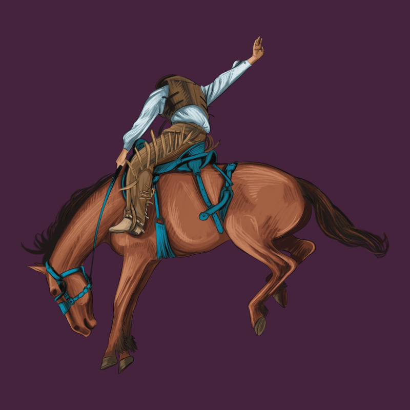 Bucking Bronco Cowboy Rodeo Premium Tee by Artiststas | Teevron