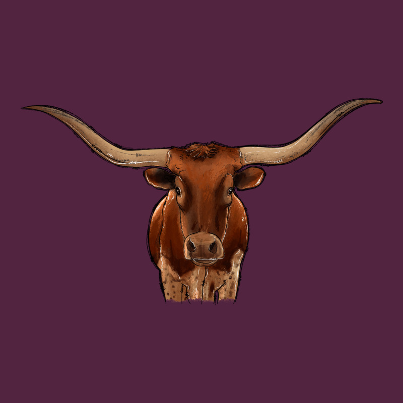 Texas Longhorn Illustration Urban Hoodie by CowhideDigitalArt | Teevron