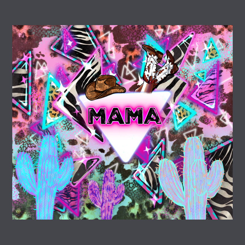 Mama Cowboy Western Animal Pattern Neon Long Sleeve Tee by LillyAllenDesigns | Teevron