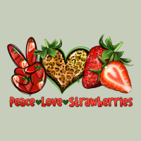 Peace Love Strawberries Ladies Tee | Teevron