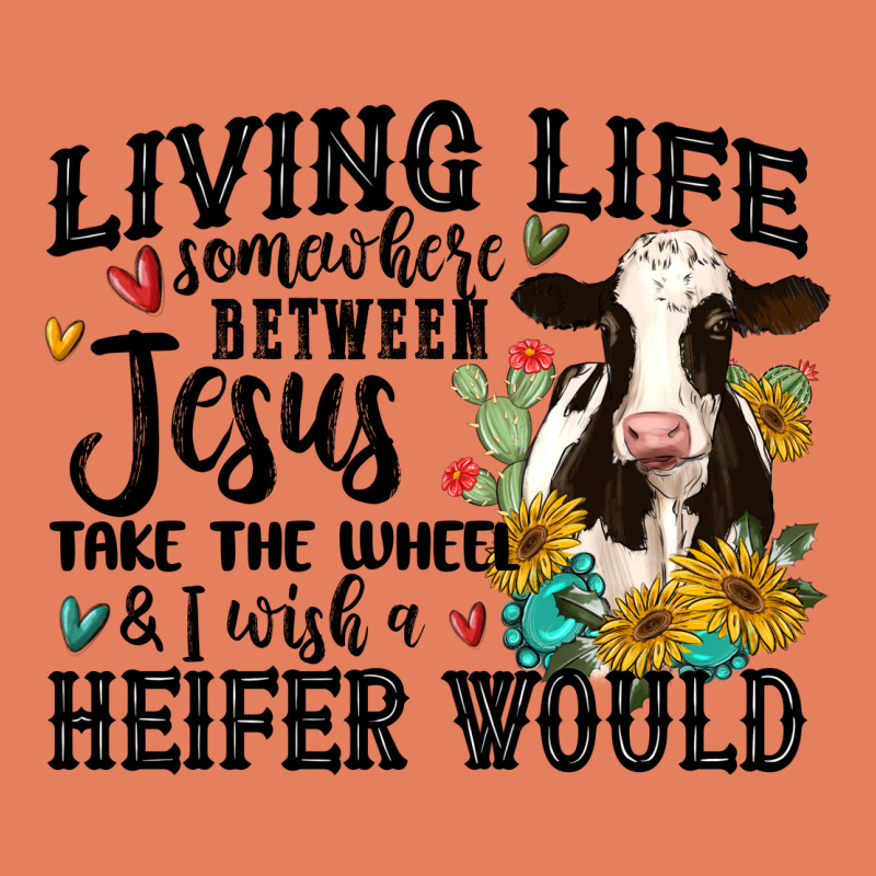 Living Life Somewhere Between Jesus Take The Wheel Classic Tee by MaliasSmallBusiness | Teevron