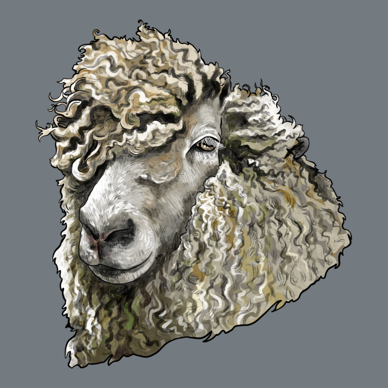 Lincoln Sheep Head Heavyweight Sweatshirt by LillyAllenDesigns | Teevron