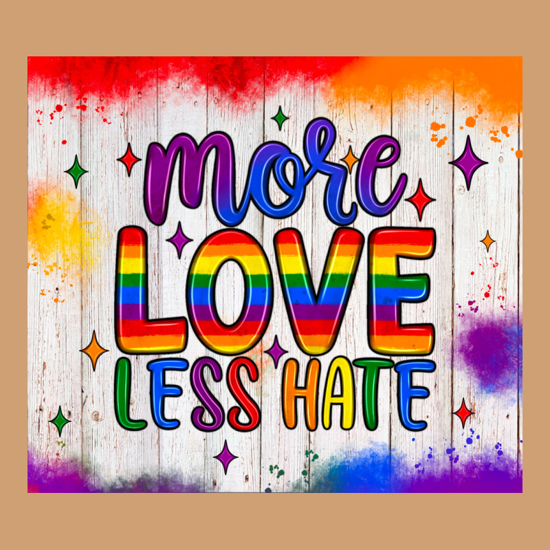 More Love Less Hate Tumbler Vintage Tee by JahusDesignShop | Teevron
