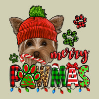 Merry Pawmas Christmas Yorkie Heavy Core Tee | Teevron