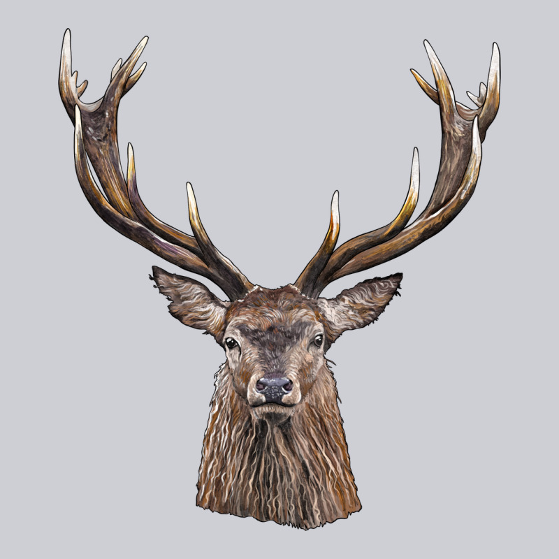 Elk Deer Head Heavyweight Sweatshirt by LillyAllenDesigns | Teevron