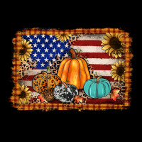 American Flag Fall Backgraund Heavy Core Tee | Teevron
