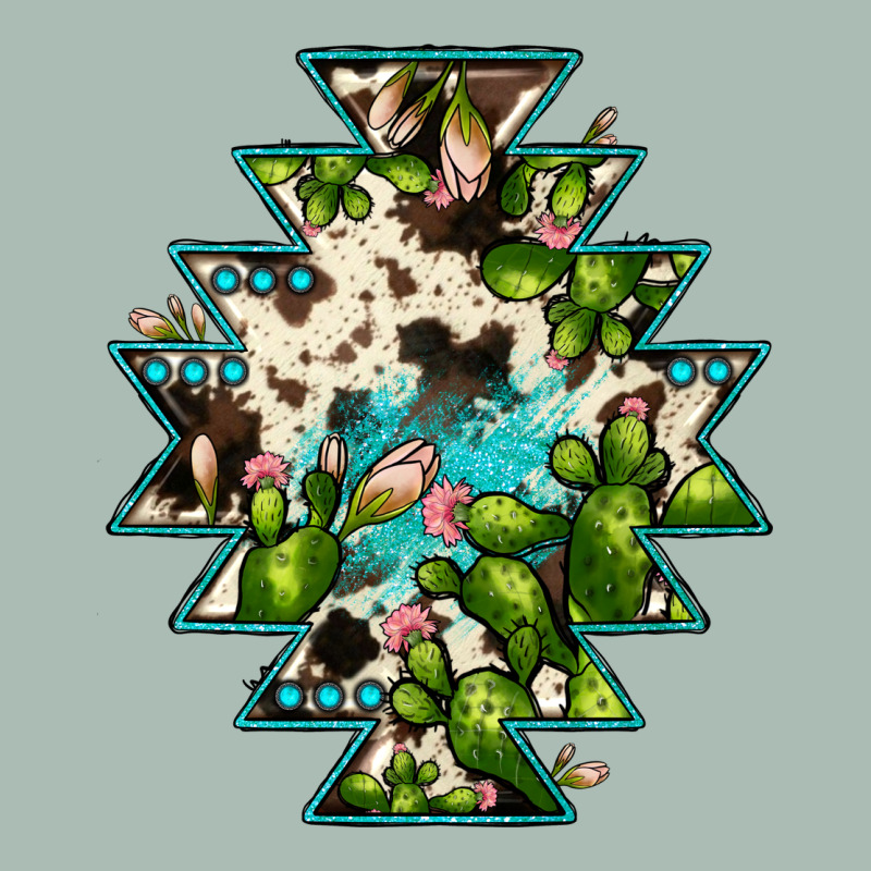 Aztec  Cowhide Cactus Gemstone Classic Tee by JahusDesignShop | Teevron