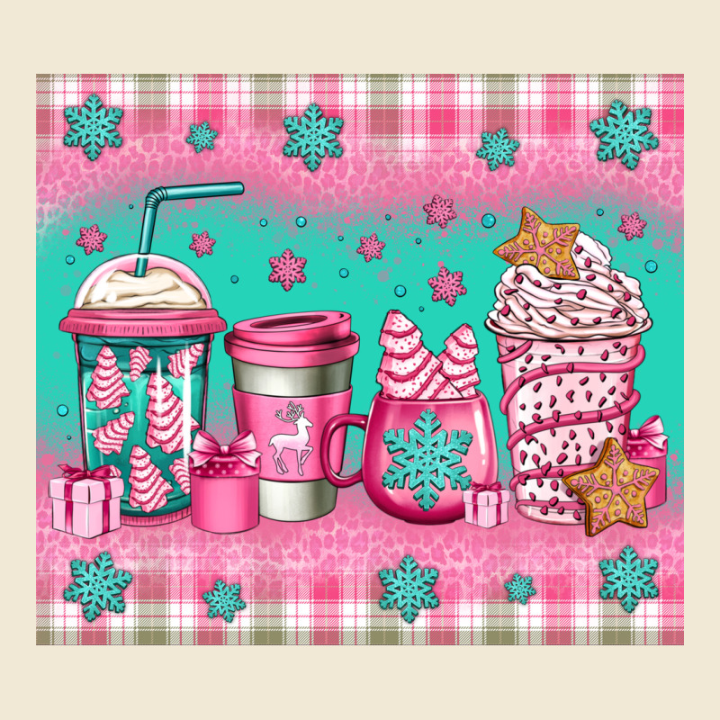 Pink Christmas Coffee Ladies Tee by Jasminsmagicworld | Teevron
