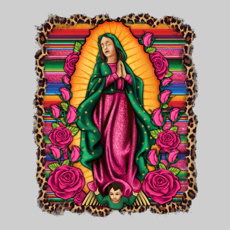 Our Lady Of Guadalupe Serape Background Premium Tee by Artiststas | Teevron