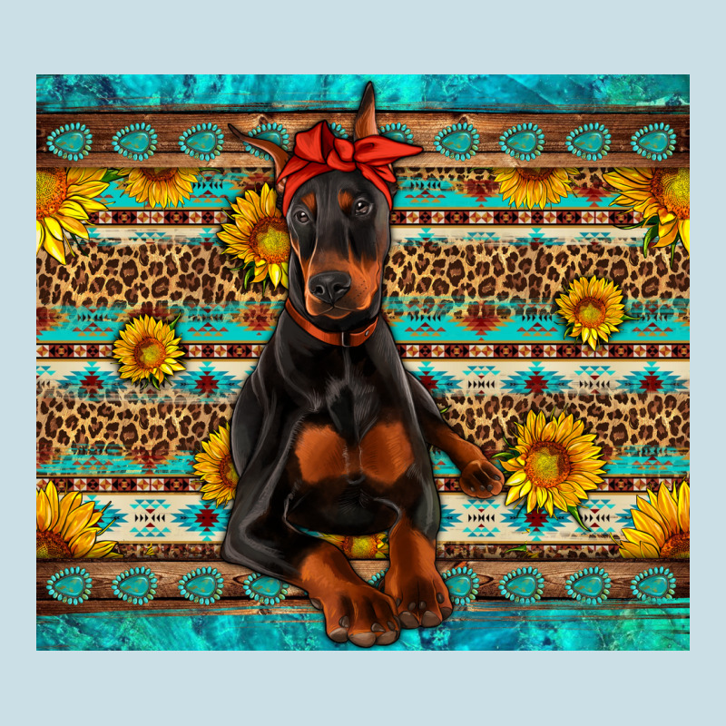 Doberman With Western Background Ladies Tee by Artiststas | Teevron