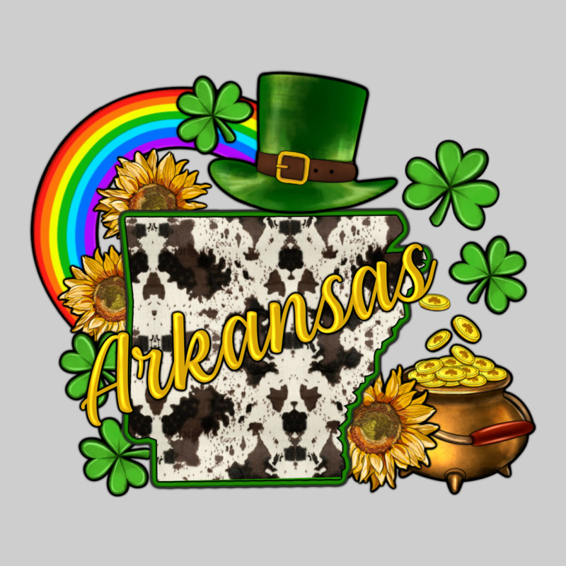 Arkansas Map St. Patrick's Premium Sweatshirt by CowGirlArtShop | Teevron
