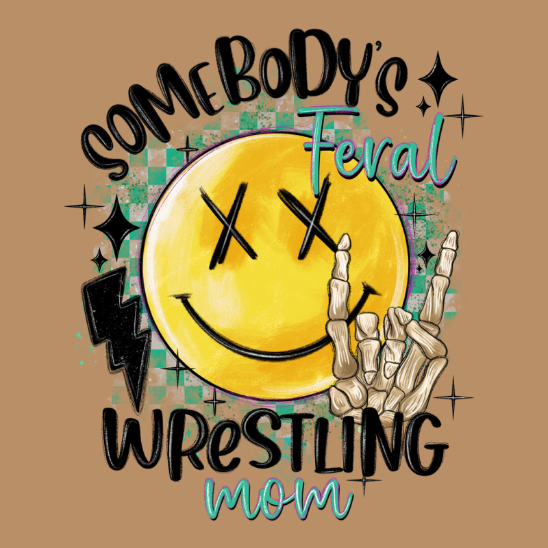 Somebody's Feral Wrestling Mom Vintage Hoodie by MaliasSmallBusiness | Teevron