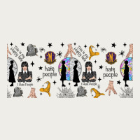 Gothic Girl And Colorful Girl Zipper Hoodie | Teevron