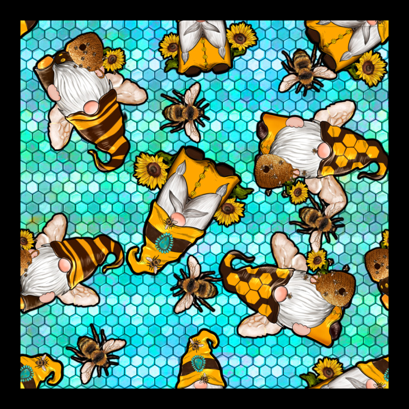 Honey Bee Gnomes Seamless Pattern Urban Hoodie by BundleAndBundleShop | Teevron
