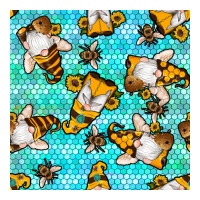honey bee gnomes seamless pattern | Teevron