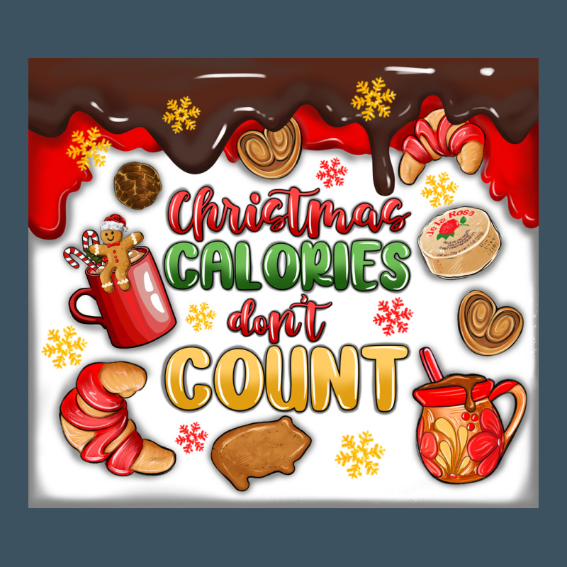 Christmas Calories Don't Count Urban Heavy Tee by MaliasSmallBusiness | Teevron