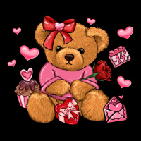 Valentines Day Teddy Bear Long Sleeve Tee | Teevron