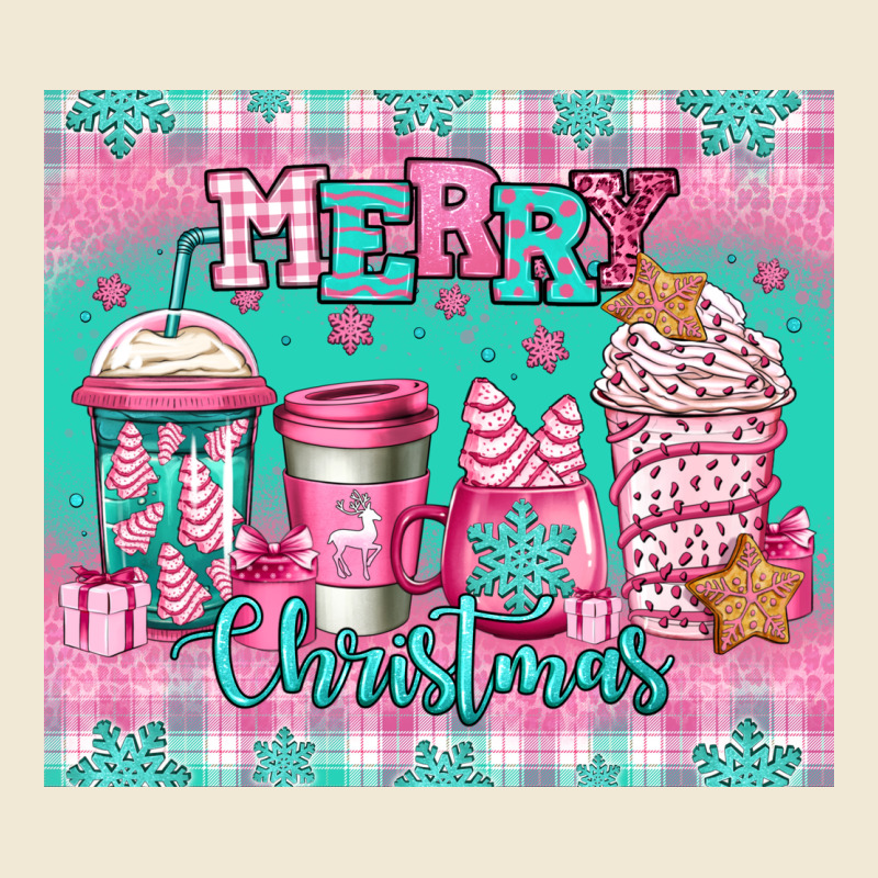 Merry Christmas Pink Coffee Ladies Tee by Jasminsmagicworld | Teevron