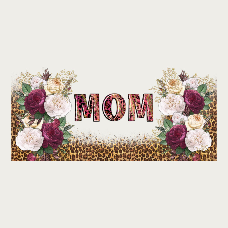 Mom Burgundy Flowers With Leopard Zipper Hoodie by TumblerDesignByShophia | Teevron