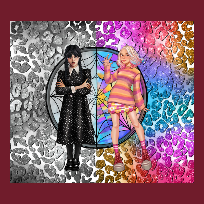 Gothic Girl And Colorful Girl Best Friends Zipper Hoodie by TumblerDesignByShophia | Teevron