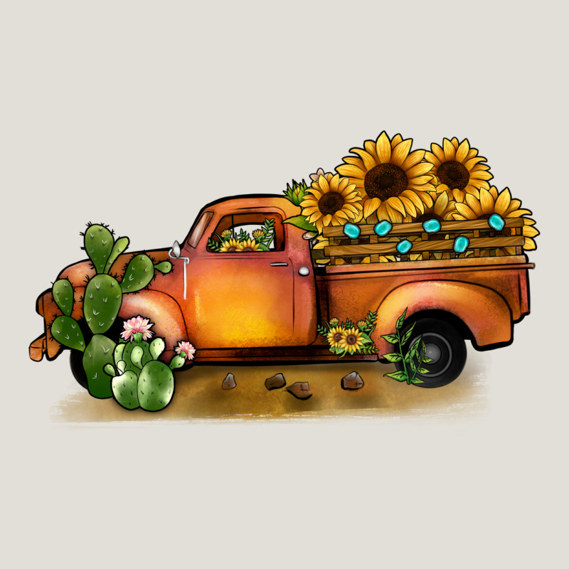 Sunflower Truck Heavy Core Tee by JahusDesignShop | Teevron
