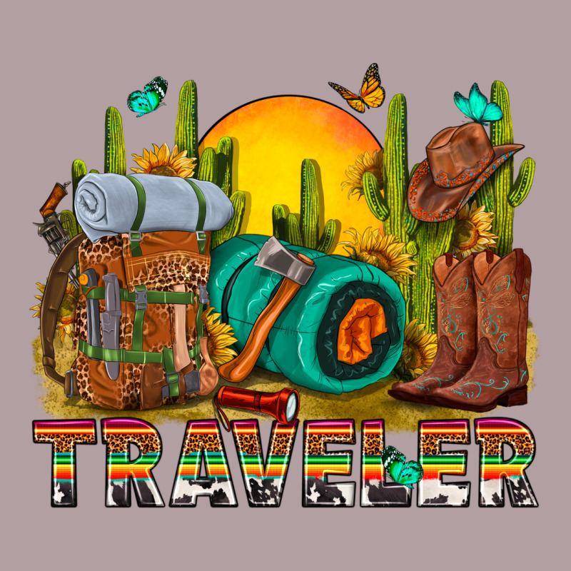 Western Traveler Cowboy Vintage Hoodie by NancyCooperArtShop | Teevron