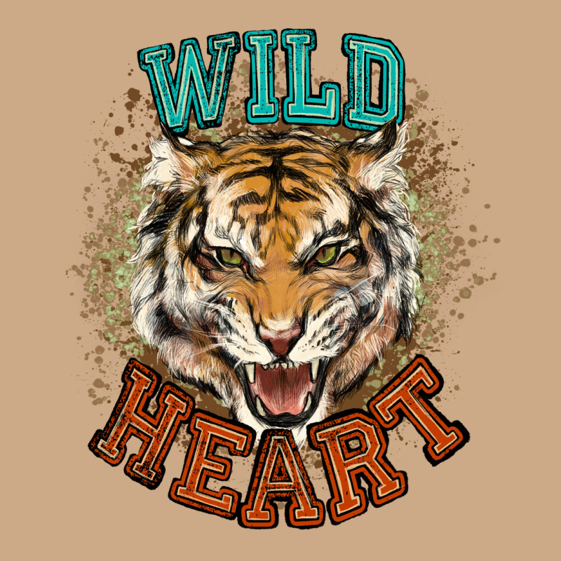 Wild Heart Tiger College Western Vintage Hoodie by NancyCooperArtShop | Teevron