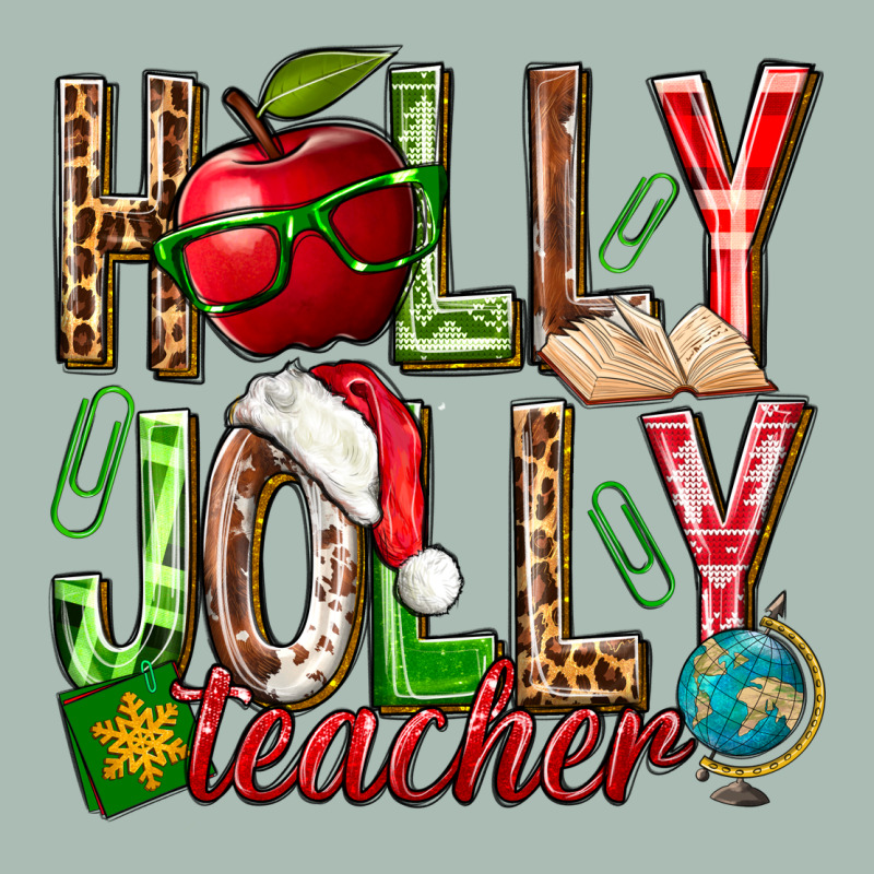 Holly Jolly Teacher Classic Tee by NancyCooperArtShop | Teevron